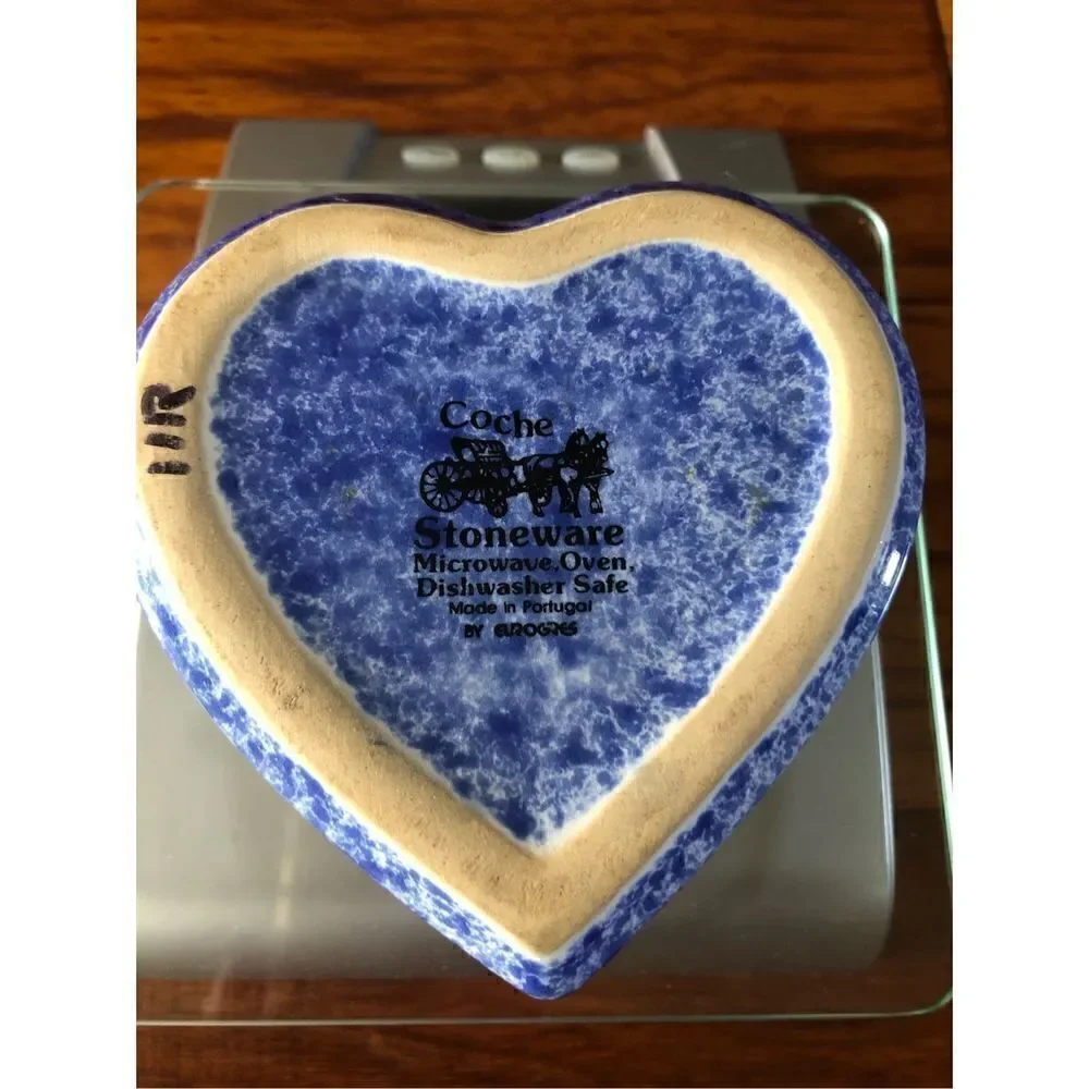 Coché stoneware heart baking dishes microwave Made In Portugal